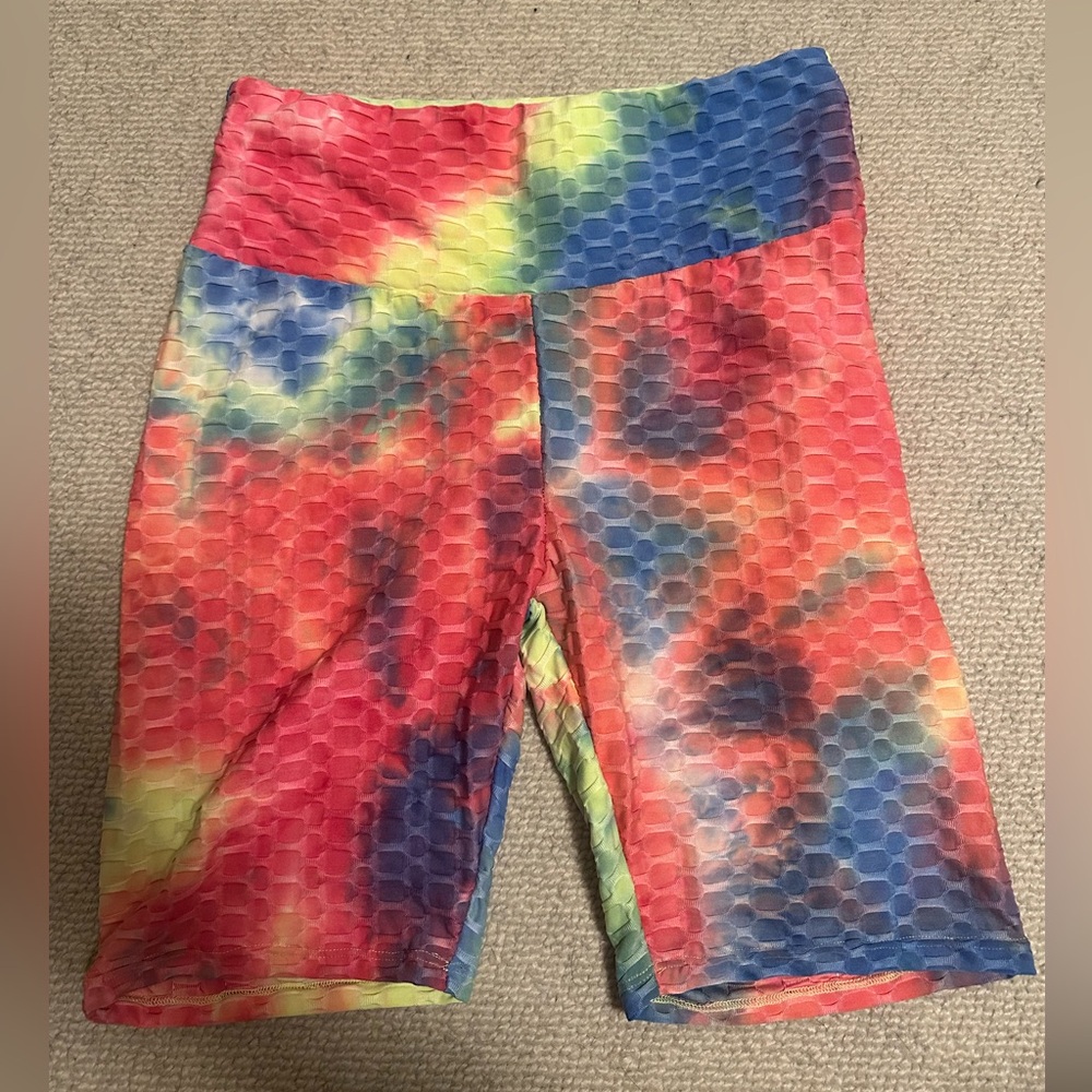 Neon biker shorts
